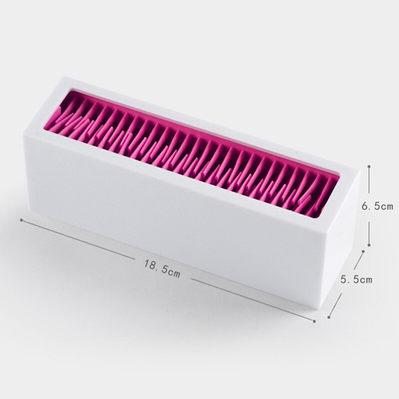 Cutie de depozitare pentru cosmetice din silicon cu suport pentru pix, creion pentru sprâncene pentru ruj și suport de depozitare pentru pensule de machiaj