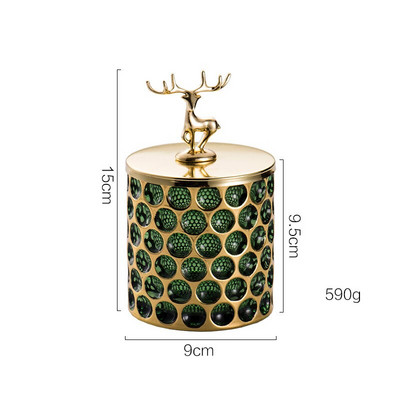 Σκανδιναβικές προμήθειες μπάνιου Γυάλινο κουτί αποθήκευσης Βαμβακερή μπατονέτα Θήκη κοσμημάτων Θήκη για κεριά organizador maquillaje