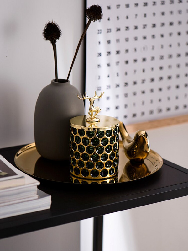 Σκανδιναβικές προμήθειες μπάνιου Γυάλινο κουτί αποθήκευσης Βαμβακερή μπατονέτα Θήκη κοσμημάτων Θήκη για κεριά organizador maquillaje