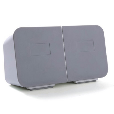 1 vnt Makiažo medvilninis tamponas mažų daiktų laikymo dėžutė prie sienos tvirtinama atverčiama dangteliu Vonios kambario laikymo dėžutė, atspari aptaškymui