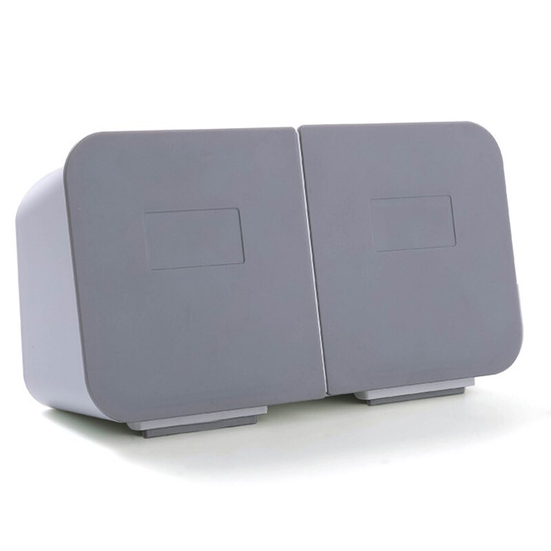 1 vnt Makiažo medvilninis tamponas mažų daiktų laikymo dėžutė prie sienos tvirtinama atverčiama dangteliu Vonios kambario laikymo dėžutė, atspari aptaškymui