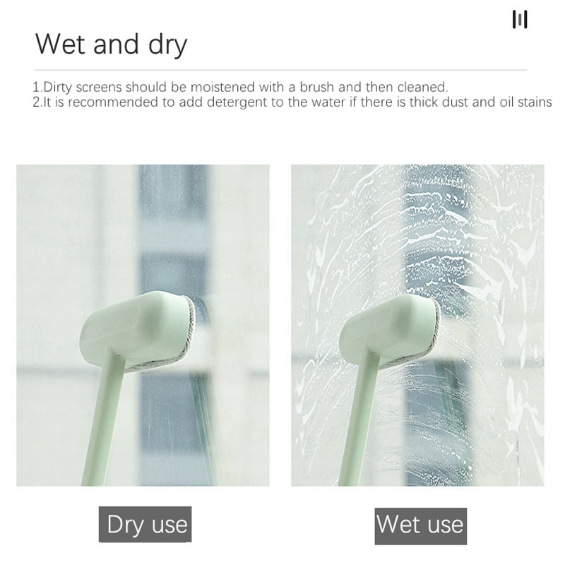 Majapidamisklaasi ekraani puhastamine aknapesuhari tolmueemaldus marli jaoks aknaklaasi märg-kuivpuhastushari