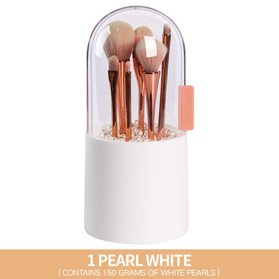 Lady's Cosmetic Storage Case Make Up Brush Storage Box Εργαλείο Μακιγιάζ Στυλό Βερνίκι νυχιών Διάφανο με Κάδο Ατζέντας για Κάλυμμα