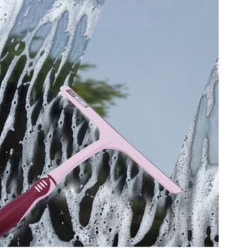 Чистачка за душ Стъргалка за чистачки за стъкло Уред за почистване на душ със силиконов държач Огледало за баня Стъргалка за чистачки Почистване на стъкло