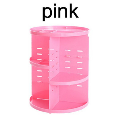 Κουτί αποθήκευσης τραπεζιού μπουντουάρ Περιστροφή 360 μοιρών Skincare Product Rack 3Style Acrylic Makeup Organizer για θήκη καλλυντικών κραγιόν