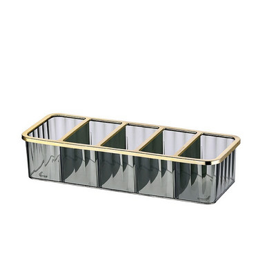 New Acrylic Cosmetic Storage Box Layered Makeup Container Desktop Organizer Shelf 5 Grid Lipstick Perfume Superior Quality