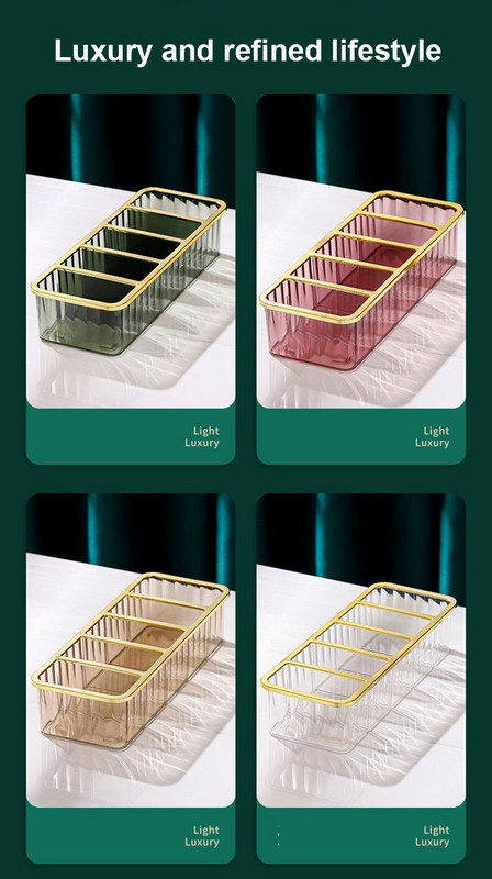 New Acrylic Cosmetic Storage Box Layered Makeup Container Desktop Organizer Shelf 5 Grid Lipstick Perfume Superior Quality