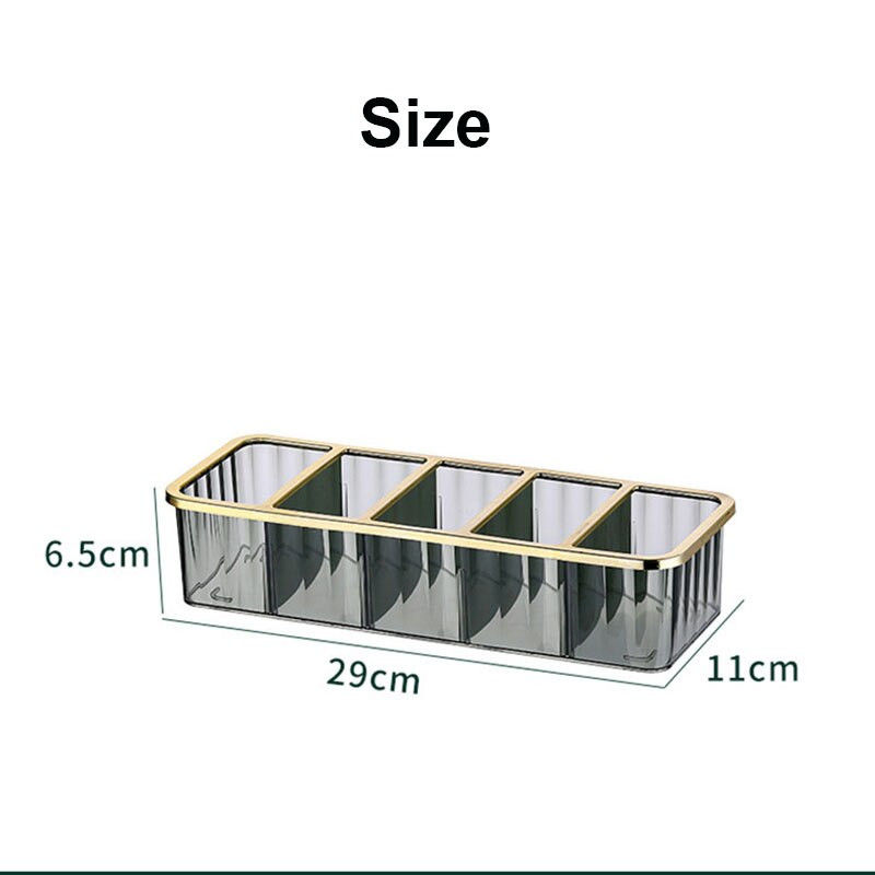 New Acrylic Cosmetic Storage Box Layered Makeup Container Desktop Organizer Shelf 5 Grid Lipstick Perfume Superior Quality