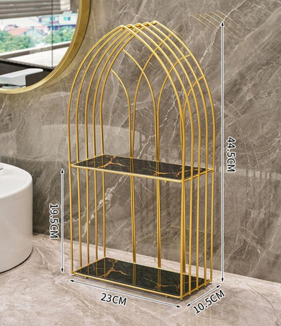 Raft în stil nordic de fier artă, ruj, parfum, cosmetice, produse de îngrijire a pielii, suport de depozitare, suport pentru masă de finisare, suport pentru baie suspendat