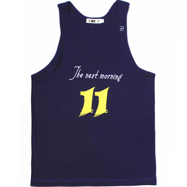 Μωβ στάμπα Casual Tank Top For Men