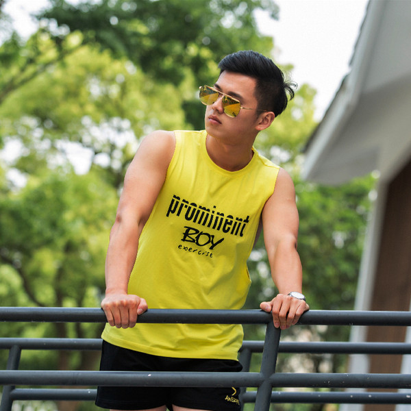 Νέο μοτίβο ανδρικό μπλουζάκι Casual Letter Sports Tank