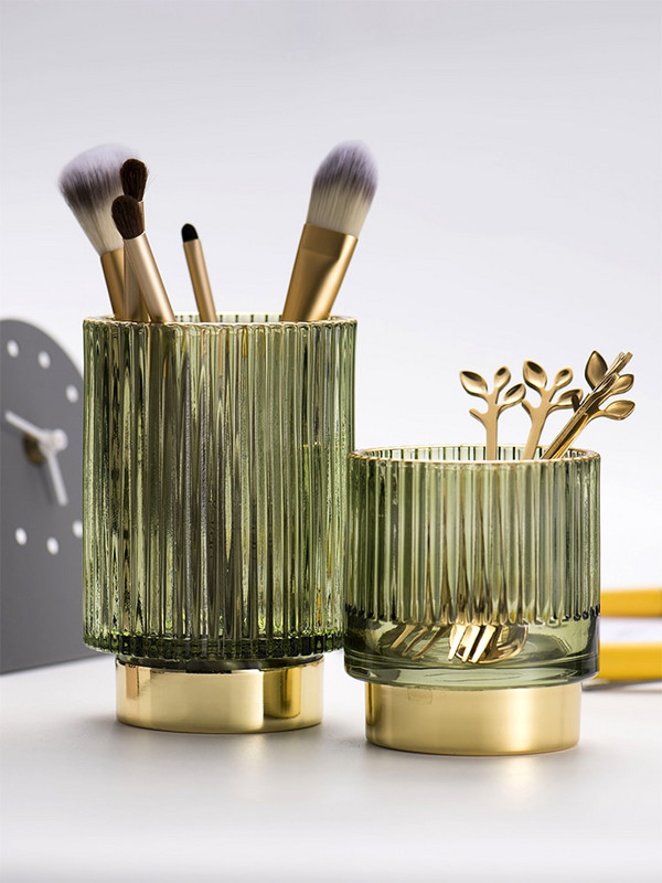 Nordijska kozmetička kutija za pohranu četkica za šminkanje Stolni organizator Alati za šminkanje Olovke za pohranjivanje šminke za lak za nokte Kutija za držanje kozmetike