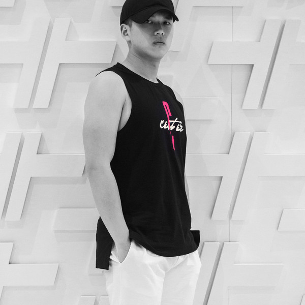 Trükiga stretš meeste topp