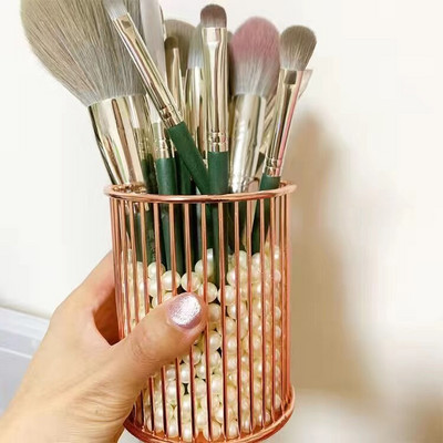 Suport pentru stilou cu model de marmură Nordic Ins Cutie de depozitare pentru perie cosmetică Suport pentru perie de machiaj Borcan de ceramică Container pentru decorarea mesei de acasă