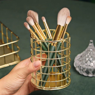 Suport pentru stilou cu model de marmură Nordic Ins Cutie de depozitare pentru perie cosmetică Suport pentru perie de machiaj Borcan de ceramică Container pentru decorarea mesei de acasă