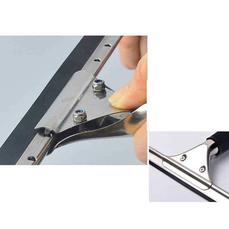 1 τμχ Μάκτρο υαλοκαθαριστήρα Μάκτρο μπάνιου για ξύστρα για Windows Μάκτρο από ανοξείδωτο χάλυβα