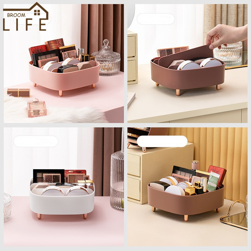 Kūrybingo dizaino kosmetikos laikymo talpykla Makiažo laikymo priemonė Stalčių skirstytuvas Nuimamos plastikinės dėžutės Miegamojo priedai