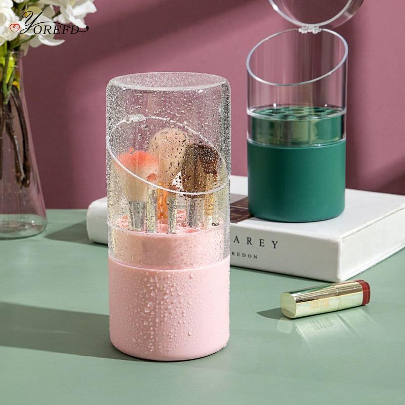 OYOREFD Creative Desktop Makeup Organizer Θήκη για πινέλο Μακιγιάζ Αδιάβροχη στη σκόνη Βάση πινέλου για σκιές ματιών Δοχείο μακιγιάζ