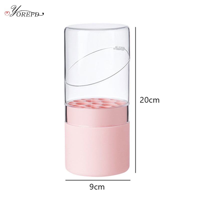 OYOREFD Creative Desktop Makeup Organizer Θήκη για πινέλο Μακιγιάζ Αδιάβροχη στη σκόνη Βάση πινέλου για σκιές ματιών Δοχείο μακιγιάζ