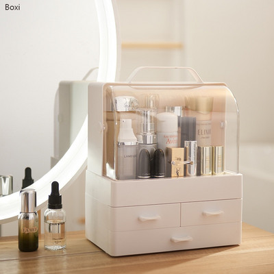 Boxi Multi-layer Drawer Makeup Organizer Διάφανο πλαστικό κουτί αποθήκευσης καλλυντικών Επιτραπέζιο κουτί κοσμημάτων με βερνίκι νυχιών