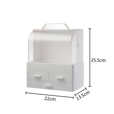 Boxi Multi-layer Drawer Makeup Organizer Διάφανο πλαστικό κουτί αποθήκευσης καλλυντικών Επιτραπέζιο κουτί κοσμημάτων με βερνίκι νυχιών