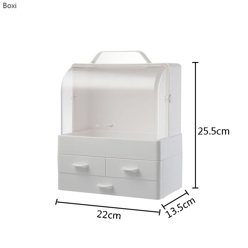 Boxi Multi-layer Drawer Makeup Organizer Διάφανο πλαστικό κουτί αποθήκευσης καλλυντικών Επιτραπέζιο κουτί κοσμημάτων με βερνίκι νυχιών