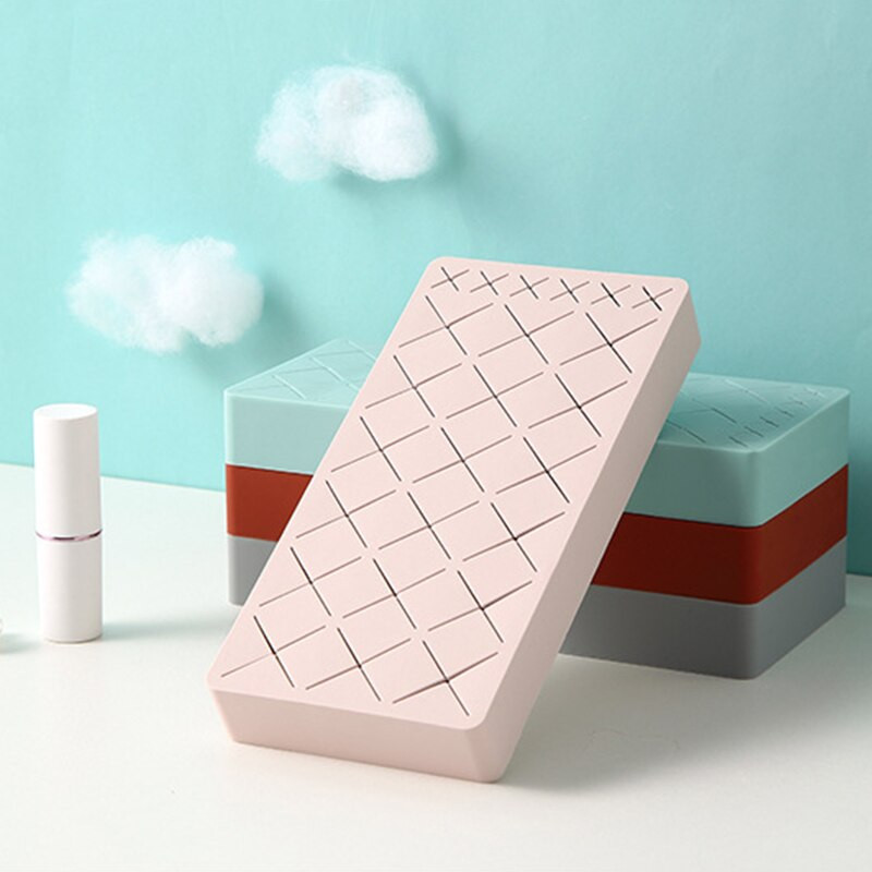 24 Grid Silicone Storage Lipstick Box Makeup Organizer Cosmetic Display Stand Make-up Βούρτσα για μολύβι φρυδιών για καλλυντικά