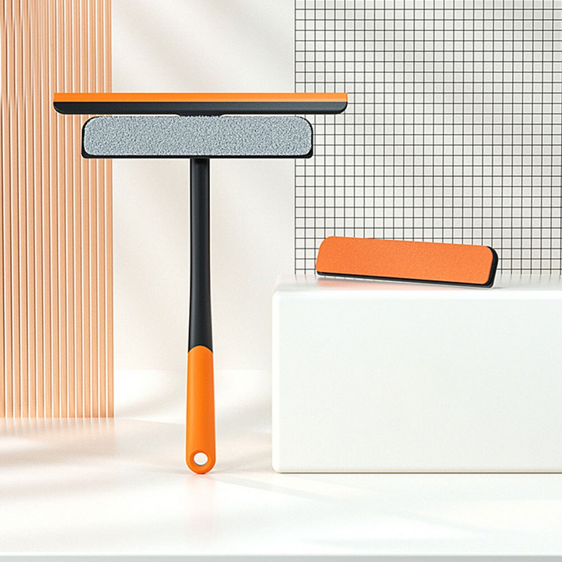 Stergator de geamuri cu racleta 3 in 1, cu cap de perie inlocuibil, pentru spalarea hotelului, durabil, portabil, pentru curatarea bucatariei, instrument de uz casnic