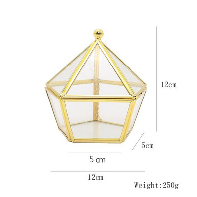 Skaidrus stiklinis kosmetikos šepetėlis laikymo kibiras Tualetinis stalas Odos priežiūros produktai Kvepalai Kosmetika Stalinio kompiuterio laikymo dėžutė