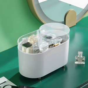 Επιτραπέζιο καλλυντικό πινέλο βαρέλι Organizer κραγιόν φρυδιών Κουτί αποθήκευσης Pearl Μακιγιάζ κοσμηματοθήκη Ράφι προβολής