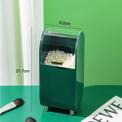 Επιτραπέζιο καλλυντικό πινέλο βαρέλι Organizer κραγιόν φρυδιών Κουτί αποθήκευσης Pearl Μακιγιάζ κοσμηματοθήκη Ράφι προβολής