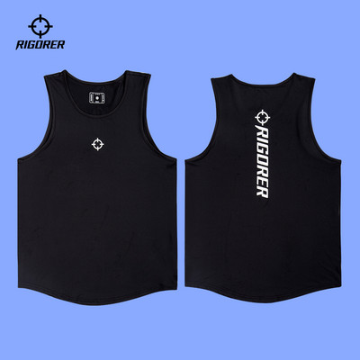 Ανδρικό αθλητικό φανελάκι με τυπωμένη επιγραφή