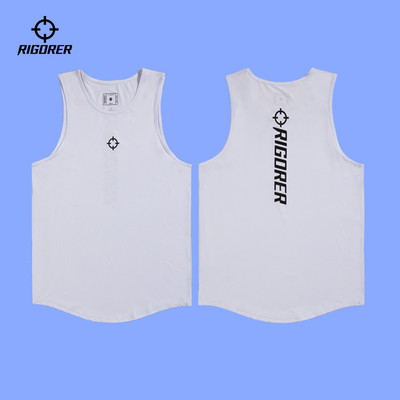 Ανδρικό αθλητικό φανελάκι με τυπωμένη επιγραφή