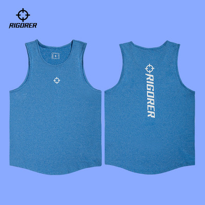 Ανδρικό αθλητικό φανελάκι με τυπωμένη επιγραφή