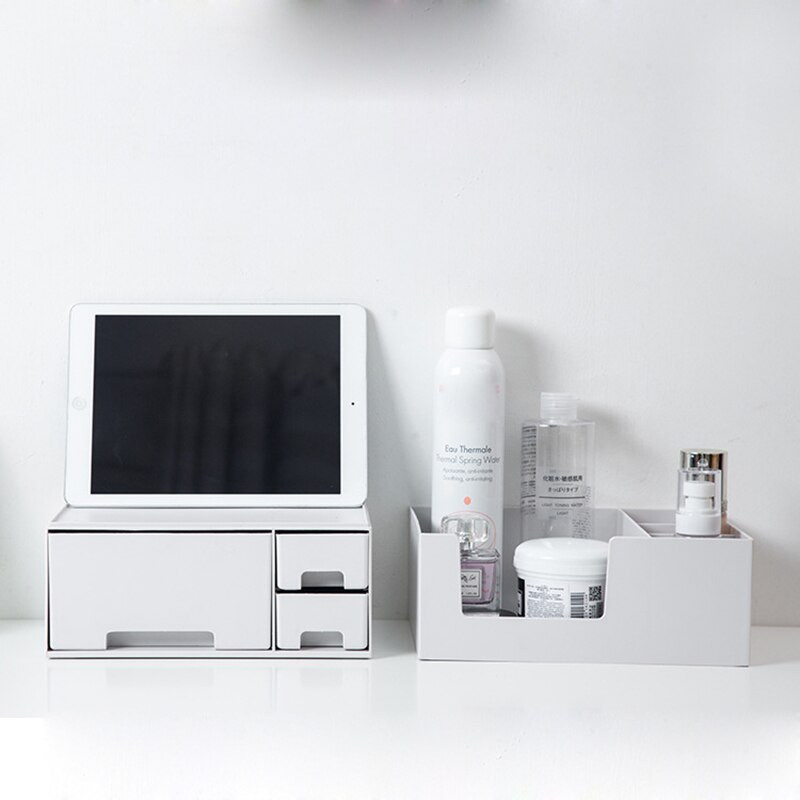 Didelės talpos kosmetikos laikymo dėžutė makiažo stalčiaus laikiklis papuošalų nagų lako makiažo talpykla darbalaukio smulkmenų laikymo dėžutė