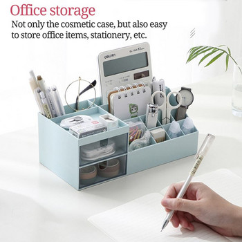 Multi-gid Cosmetic Storage Box Επιτραπέζιο Organizer Τύπος συρταριού Πλαστικό κουτί Student Stationery Rack Κουτί αποθήκευσης Κουτί στυλό