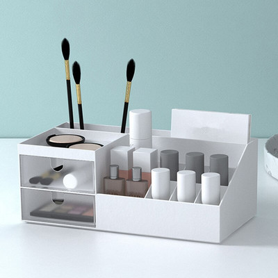 Multi-gid Cosmetic Storage Box Επιτραπέζιο Organizer Τύπος συρταριού Πλαστικό κουτί Student Stationery Rack Κουτί αποθήκευσης Κουτί στυλό