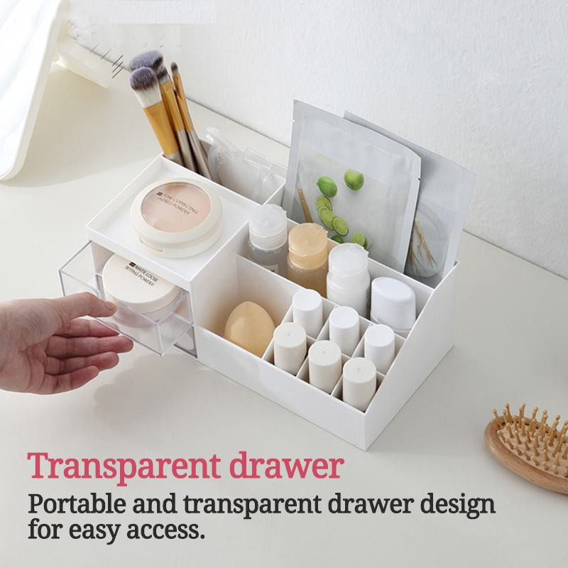 Cutie de depozitare cosmetice multi-gid Organizator de birou Tip sertar Cutie din plastic Raft pentru papetărie pentru studenți Cutie de depozitare Cutie pentru suport pentru stilouri