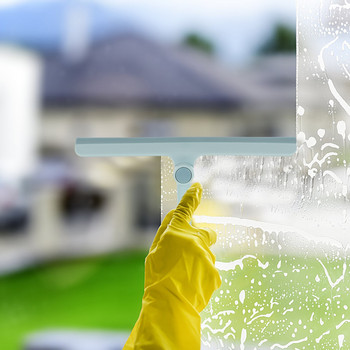 Чистачка Window Shower Cleaner Cleaner Door Wiper Scrubberhandle Tool Силиконова машина за миене на всички домашни преносими плочки предно стъкло