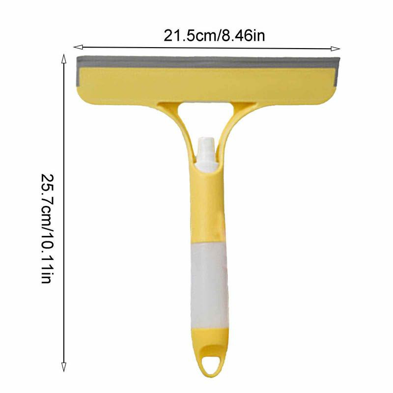 Racletă de sticlă de duș Racletă pentru oglindă din sticlă de mașină pentru duș Instrument multifuncțional de curățare a casei cu două fețe cu udator pt.