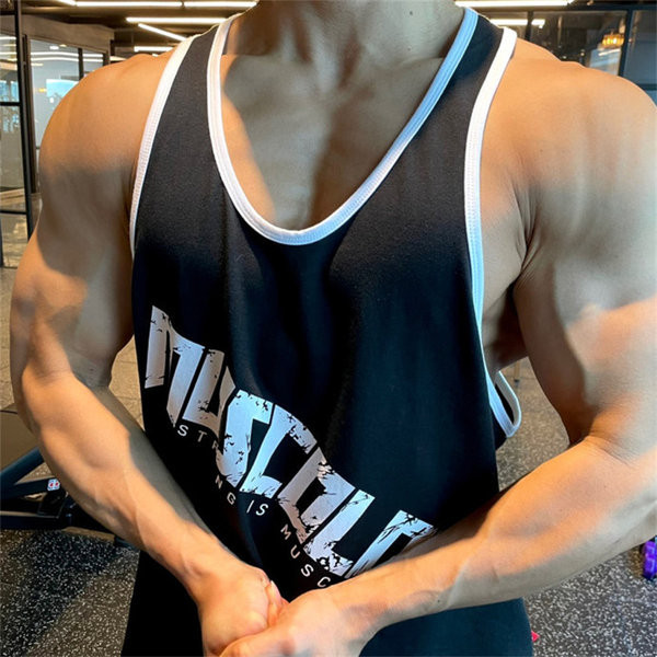 Pantaloni de trening pentru barbati cu imprimeu elastic