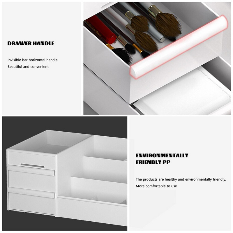 Organizator de comode tip sertar Material de calitate Impermeabil rezistent la praf Durabil pentru ruj Bijuterii Lotiuni Cutie de depozitare de birou