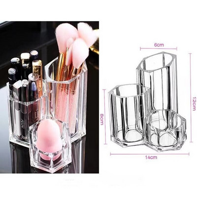 Θήκη για πινέλο μακιγιάζ Ακρυλικό κουτί κραγιόν Crystal Rotating Cosmetic Beauty Θήκη αποθήκευσης αυγών για organizer μπάνιου Δωρεάν αποστολή
