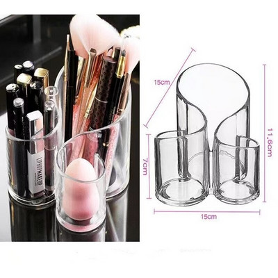 Θήκη για πινέλο μακιγιάζ Ακρυλικό κουτί κραγιόν Crystal Rotating Cosmetic Beauty Θήκη αποθήκευσης αυγών για organizer μπάνιου Δωρεάν αποστολή