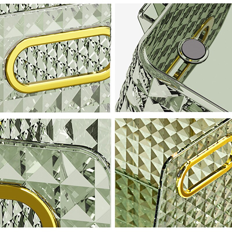 Prabangus kosmetikos laikiklis vonios kambario komodai Miegamojo patvarios makiažo laikymo padėklas Makiažo organizatoriaus dėžutė