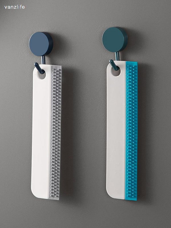 vanzlife Wipe stakleni artefakt mini brisač za kućanstvo četka za čišćenje kupaonskih pločica očistite prozore meko ljepilo zrcalna ploča