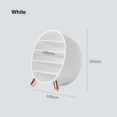 Fashion Desktop Cosmetics Storage Rack Boxes Κραγιόν με μολύβι φρυδιών Σκιά ματιών Μακιγιάζ για τα χείλη Βερνίκι νυχιών Luxury 5 Grids Ράφι