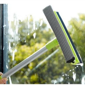 Стъргалка за прозорци с дълга дръжка Четка за почистване на стъкла Мека гъба Чистачка за баня Чистачка за измиване на прозорци на автомобили Инструмент за почистване на дома