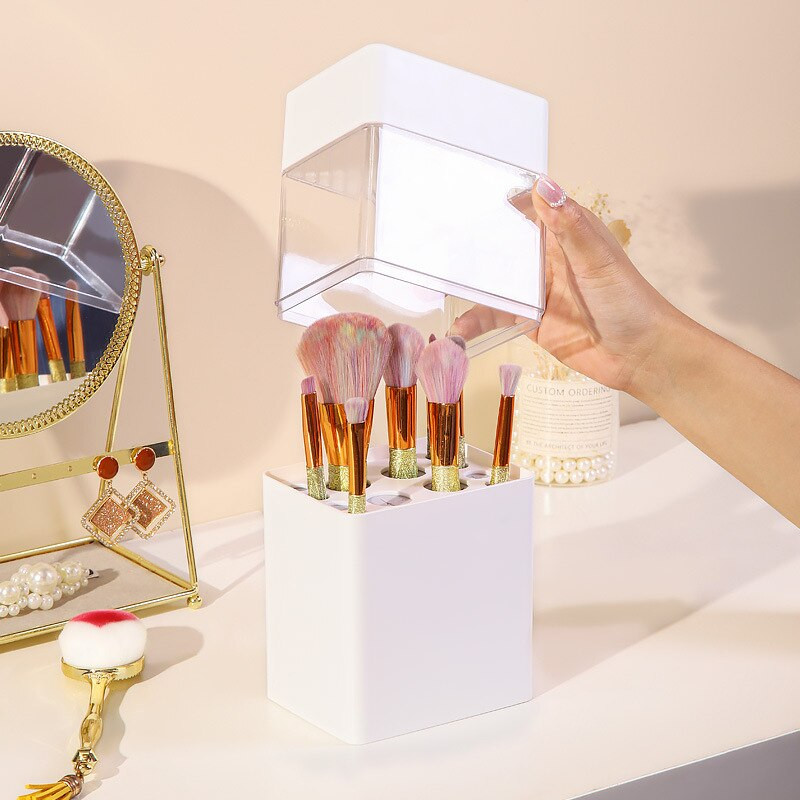 Διαφανές κουτί αποθήκευσης μακιγιάζ Βερνίκι θήκης μακιγιάζ για καλλυντική βάση για στυλό Κραγιόν μολύβι αποθήκευσης βερνίκι νυχιών