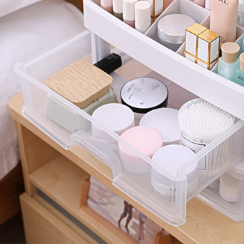 2/3/4 Layers Korean Makeup Organizer Desktop Cosmetic Storage Box Συρταριέρα μακιγιάζ μεγάλης χωρητικότητας για διάφορα κοσμήματα